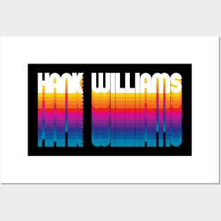 Retro Hank Proud Personalized Name Gift Retro Rainbow Style Posters and Art